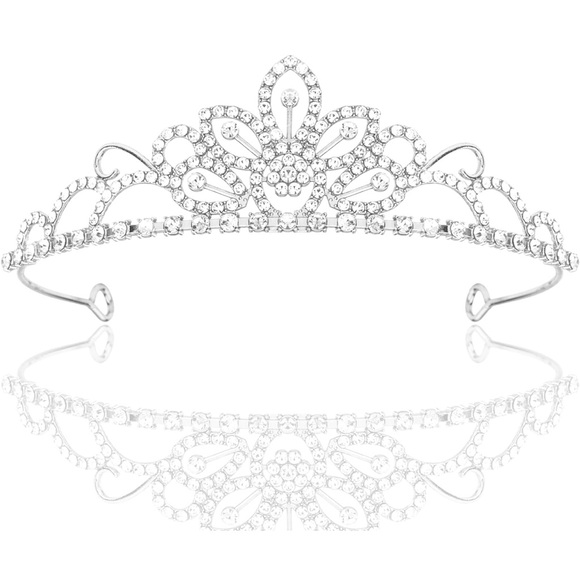NEW NIP Rhinestone Girls Women Fashion Tiara Crown Bridal Wedding Party Dance - Picture 1 of 11